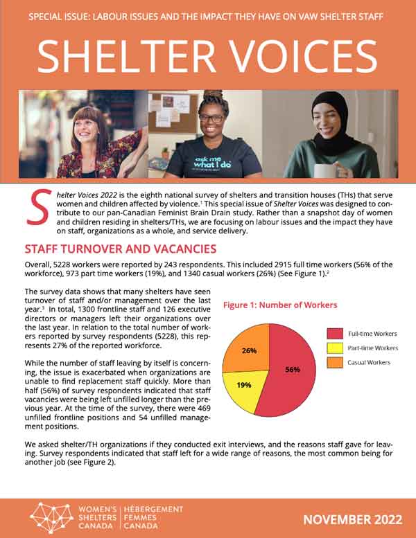 Shelter Voices 2022. Sub-theme: Labour Issues and the VAW Sector
